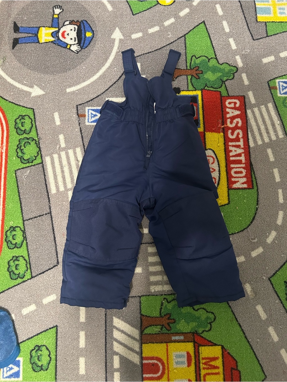 Navy Kids Insulated Snow Bib Pants